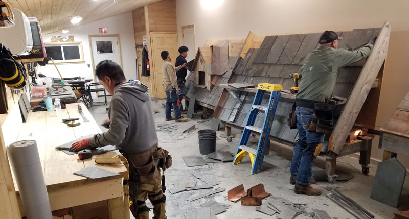 The Slate Roof Training Center classroom near Grove City, PA USA.